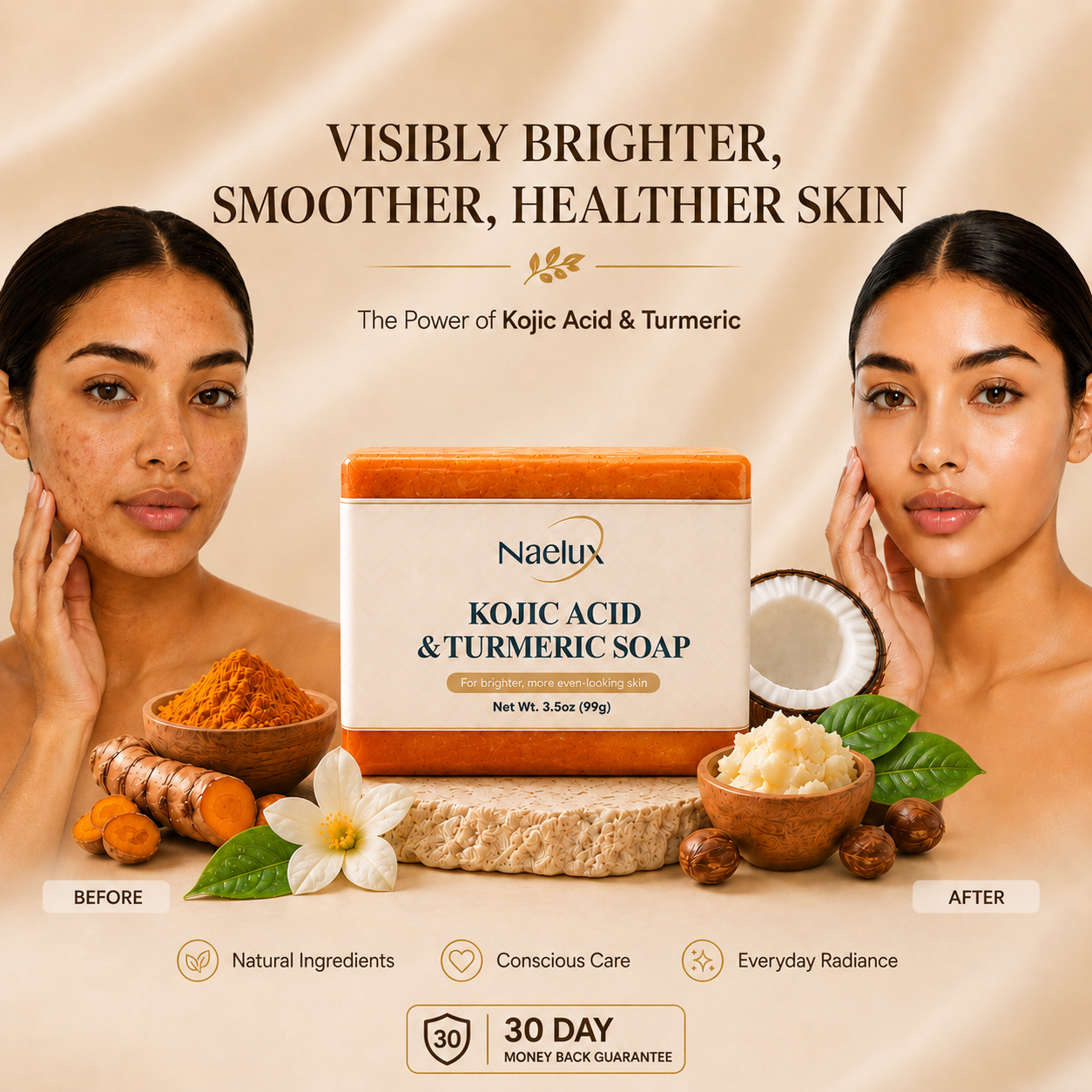 Kojic Acid & Turmeric Soap