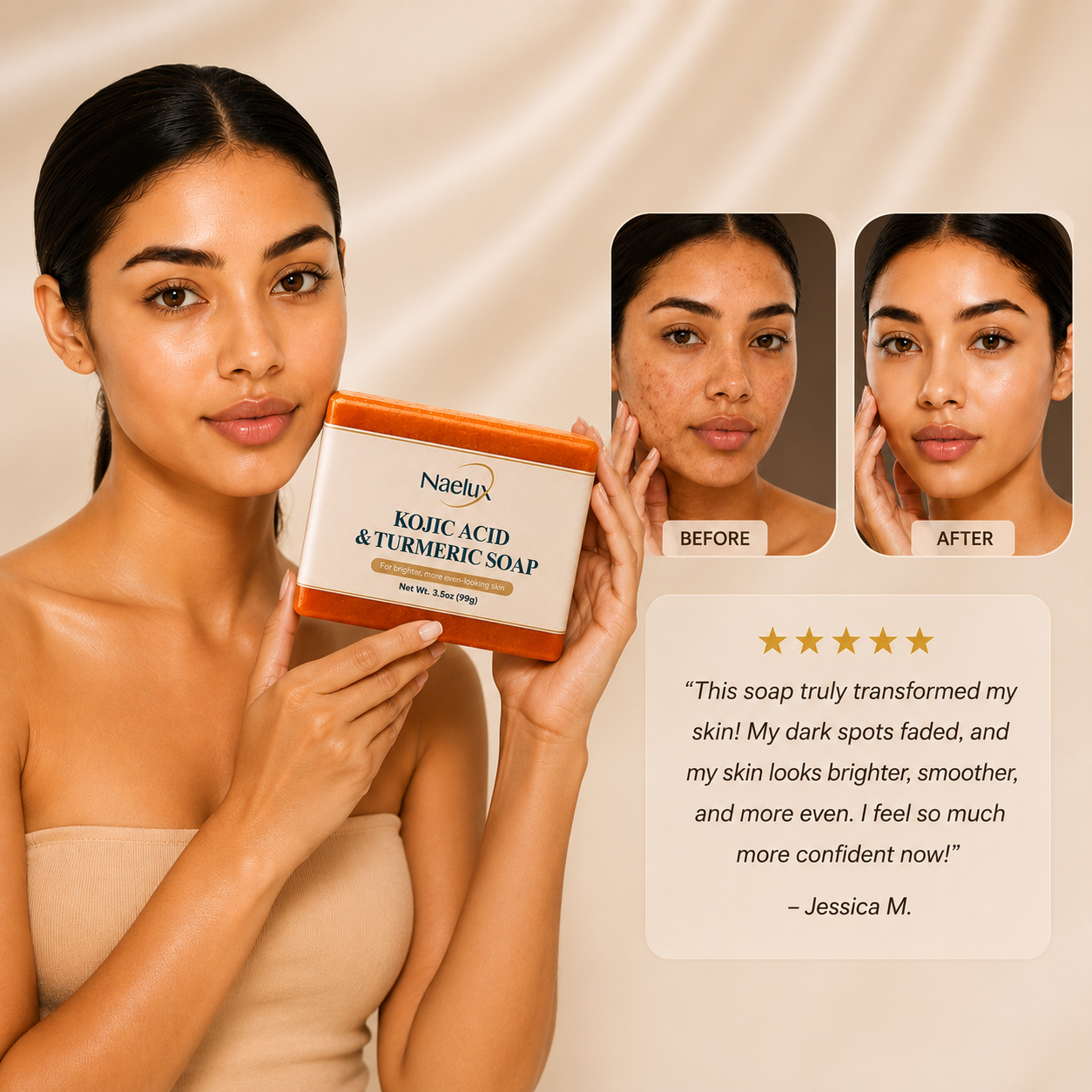 Kojic Acid & Turmeric Soap