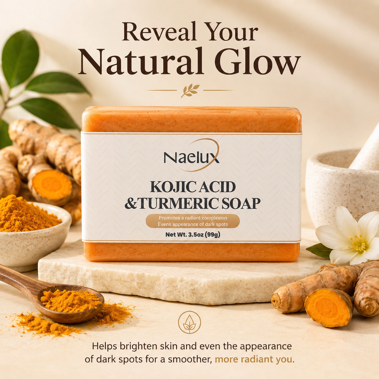 Kojic Acid & Turmeric Soap